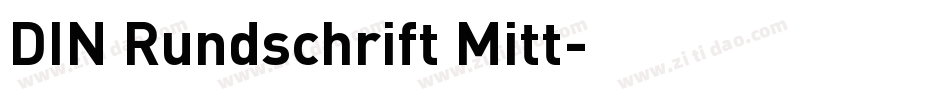 DIN Rundschrift Mitt字体转换
